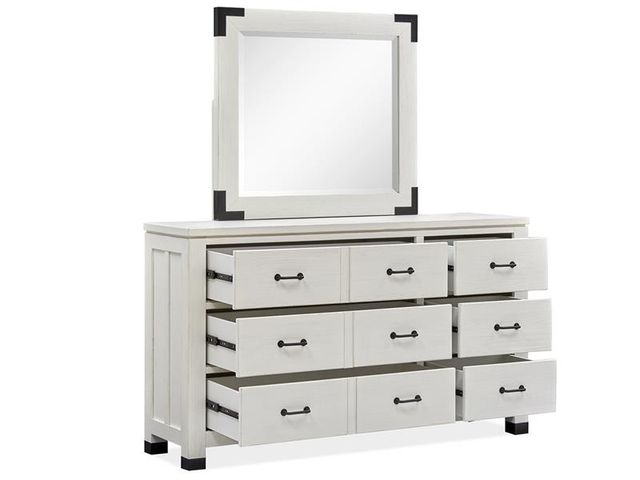 Magnussen Home® Harper Springs Silo White Landscape Mirror-2