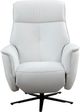 Parker House® Tripp Cortana White Leather Power Swivel Recliner P1-5