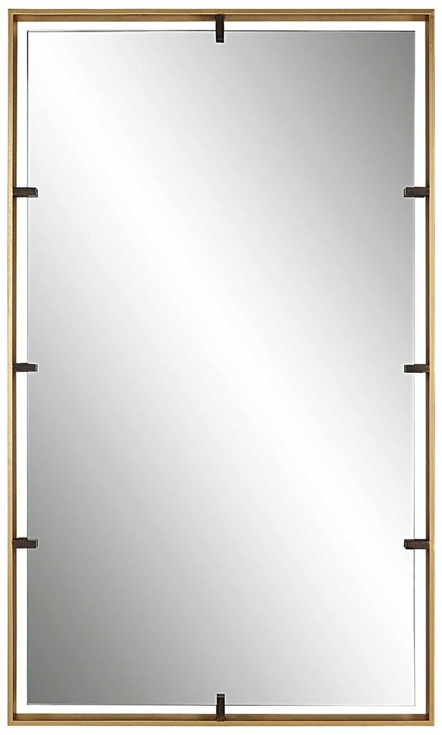 Uttermost® Egon Warm Gold Wall Mirror-0