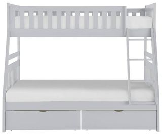Homelegance® Orion Gray Twin over Full Youth Bunk Storage Bed