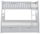 Homelegance® Orion Gray Twin over Full Youth Bunk Storage Bed-0