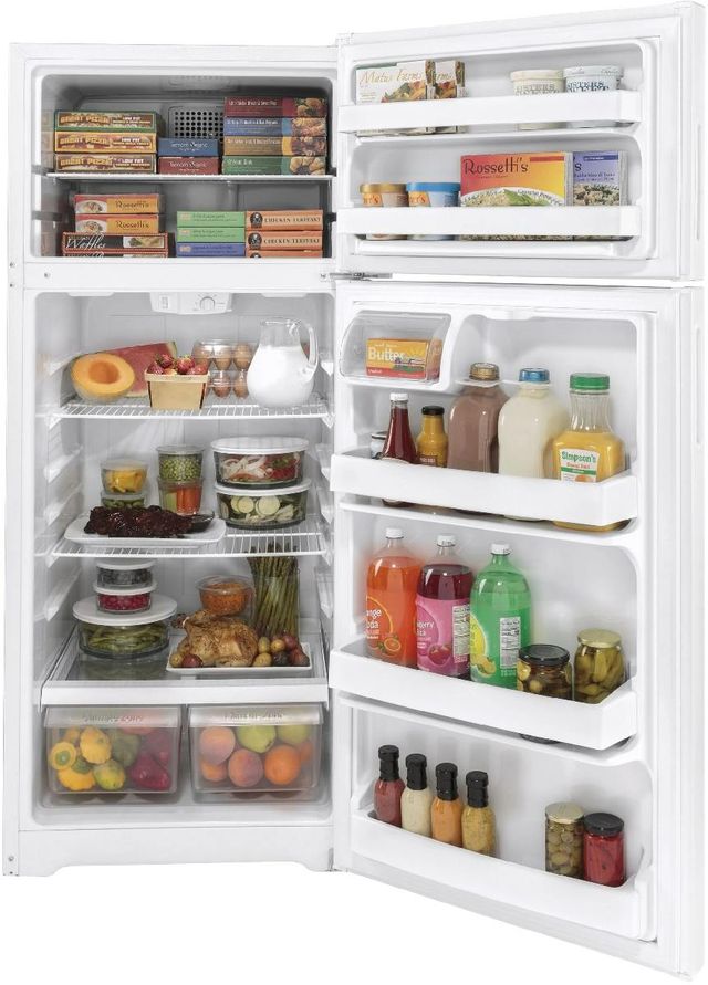 Hotpoint® 28" 17.5 Cu. Ft. White Top Freezer Right Swing Refrigerator-2
