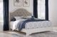 Signature Design by Ashley® Blendon Chipped White King Upholstered Panel Bed-3