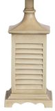 Crestview Collection Seaside Gray Washed White Accent Lamp-1