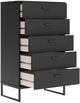 Signature Design by Ashley® Socalle Black 5-Drawer Chest-1