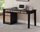 Winners Only® Berkeley Aged Oak/Ebony 60" Writing Desk-1