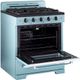 Unique® Appliances Classic Retro 30" Ocean Mist Turquoise Freestanding Gas Range with Convection Oven-2