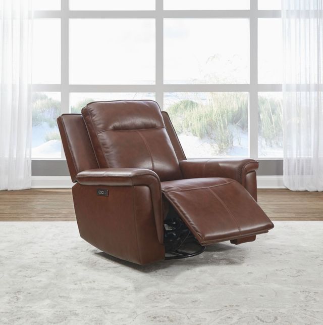 Liberty Furniture Avery Cognac Leather Power Recliner-2