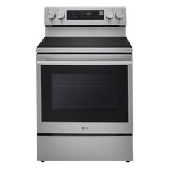 LG 30" PrintProof® Stainless Steel ProBake Convection® Glass-Top Freestanding Electric Range
