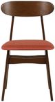 New Classic® Home Furnishings Morocco Orange/Walnut Dining Side Chair-2