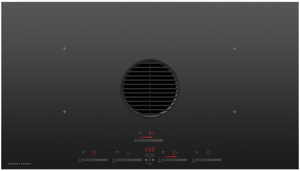 Fisher & Paykel Series 9 36" Black Glass Induction Cooktop Front view of the Fisher & Paykel Series 9 36" Black Glass Induction Cooktop