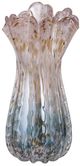 A & B Home Blue/Pink Twilight Blown Glass Vase-0