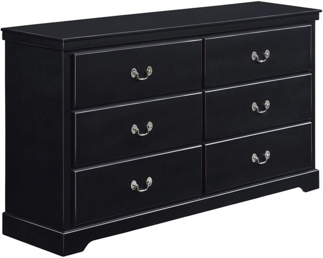Mazin Furniture Seabright Black Dresser-1
