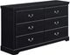 Mazin Furniture Seabright Black Dresser-1