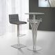 Armen Living Yukon Gray Round Bar Table-3