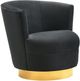TOV Furniture Noah Black Swivel Chair-3