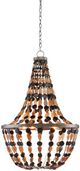 Currey & Company Osterley Black/Natural Chandelier-0