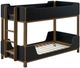 Coaster® Morris Black/Walnut Youth Twin Over Twin Bunk Bed-0