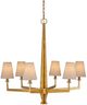 Currey & Company Goldfinch Washed Lucerne Gold Medium Chandelier-2