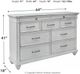 Benchcraft® Kanwyn 4-Piece Whitewash King Bedroom Set-4
