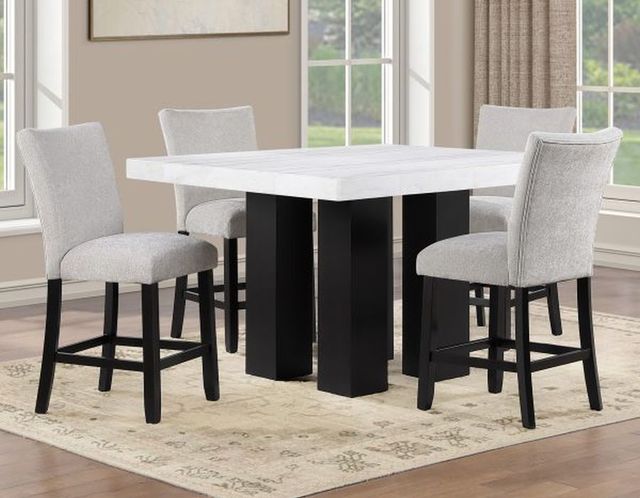 Steve Silver Co. Artemis 5-Piece Gray/White Counter Table Set-1