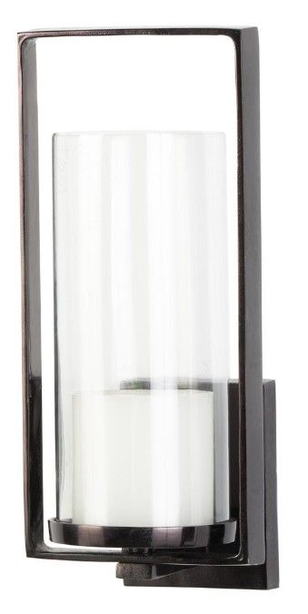 Deco Marche Black Geometric Rectangular Minimalistic Wall Sconce-1