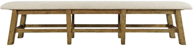 Jofran Inc. Telluride Beige/Gold 85" Dining Bench-3
