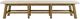 Jofran Inc. Telluride Beige/Gold 85" Dining Bench-3
