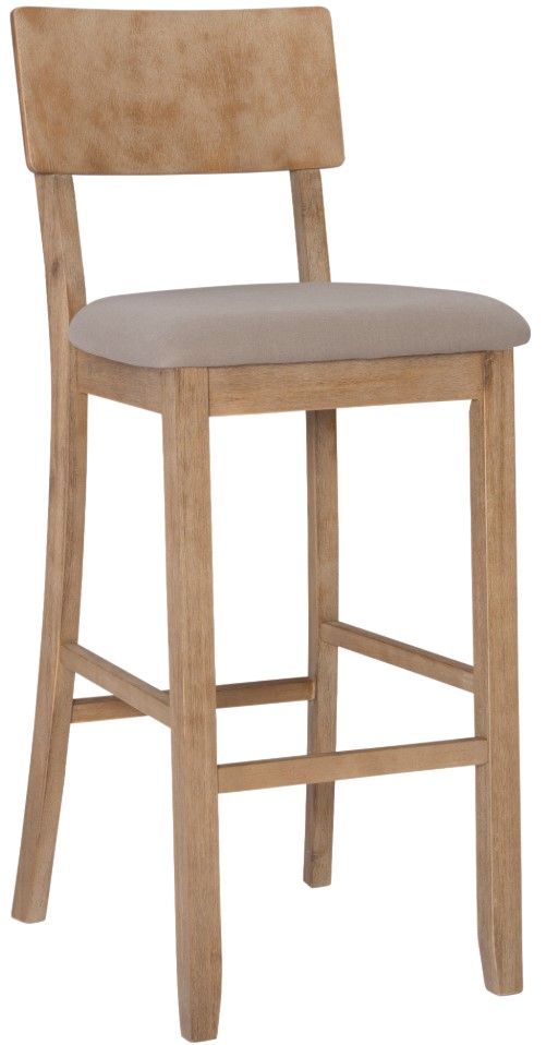 Linon Jordan Gray Wash Bar Stool-0
