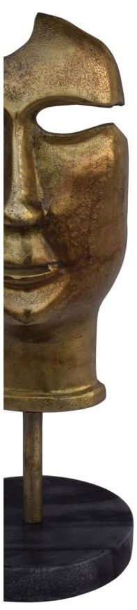 Moe's Home Collection Golden Mask On Stand Statue-2