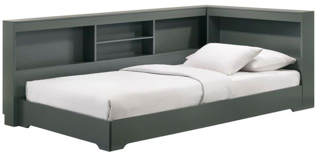 Elements International Sami Gray Twin Corner Bed-0