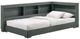 Elements International Sami Gray Twin Corner Bed-0