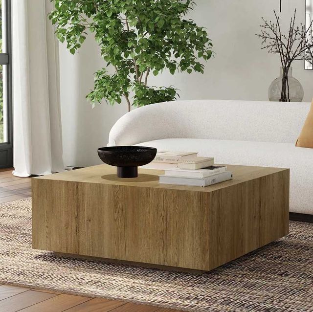 Classic Home Layne Light Brown 42" Square Coffee Table-1