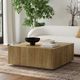 Classic Home Layne Light Brown 42" Square Coffee Table-1