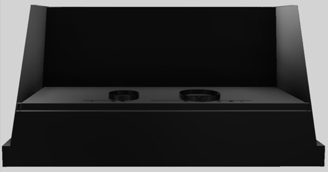 Vent-A-Hood® Designer Series 60" Black Wall Mounted Range Hood-2
