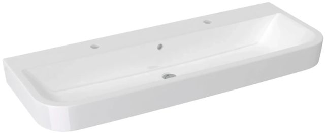 DXV Equility® Canvas White Ceramic 47" Sink, 2 Single Hole-0