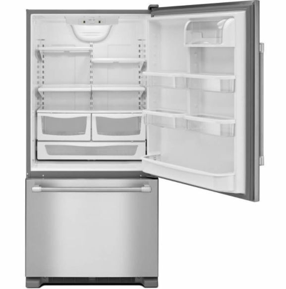 Maytag® 30" 18.7 Cu. Ft. Fingerprint Resistant Stainless Steel Bottom Freezer Refrigerator-1