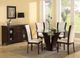Homelegance® Daisy Glass Top 54" Round Dining Table with Espresso Base-1