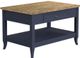 Null Furniture Mystic Navy/Toasted Almond Rectangular Cocktail Table-0