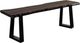 Porter International Designs Manzanita Midnight Trapezoid Base Dining Bench -0