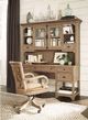 Magnussen Home® Tinley Park Dovetail Gray Desk with Hutch-1