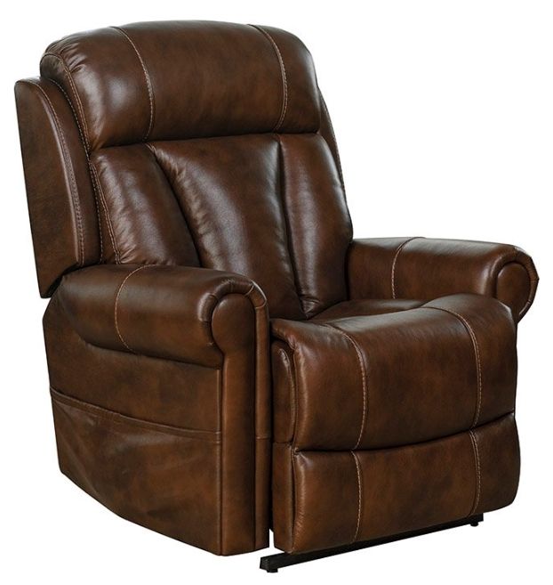 BarcaLounger® Lyndon Tonya Brown Leather Power Recliner-0