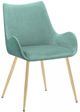 Armen Living Avery Gold/Teal Dining Room Chair-0