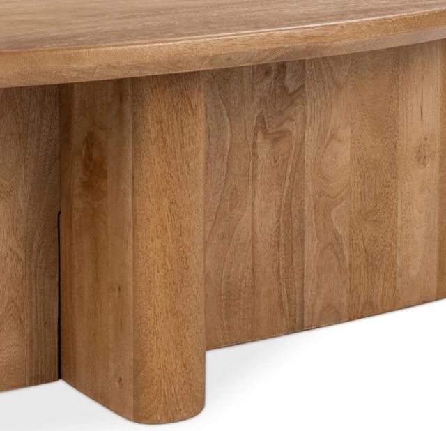 Classic Home Montengo Natural Maple Oval Coffee Table-4