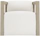 Bernhardt Leilani Bernhardt Exteriors Sea Oat/White Fabric/Wooden Outdoor Swivel Chair-1
