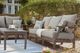 Signature Design by Ashley® Visola 3-Piece Gray Outdoor Conversation Set-4