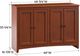 Whittier Wood® Furniture Customizable McKenzie 48" Wide Cabinet-1