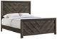 Elements International Eleanor Mocha Gray Full Panel Bed-0