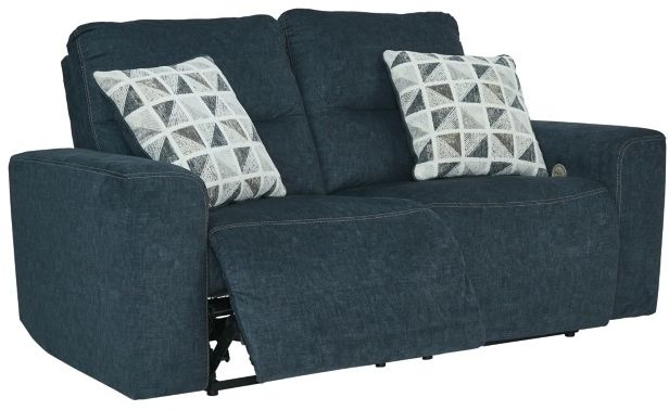 Signature Design by Ashley® Paulestein Denim Power Reclining Loveseat-2