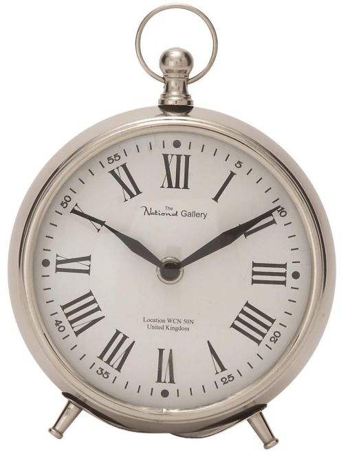 Deco Marche Silver Ring Decorative Clock-0